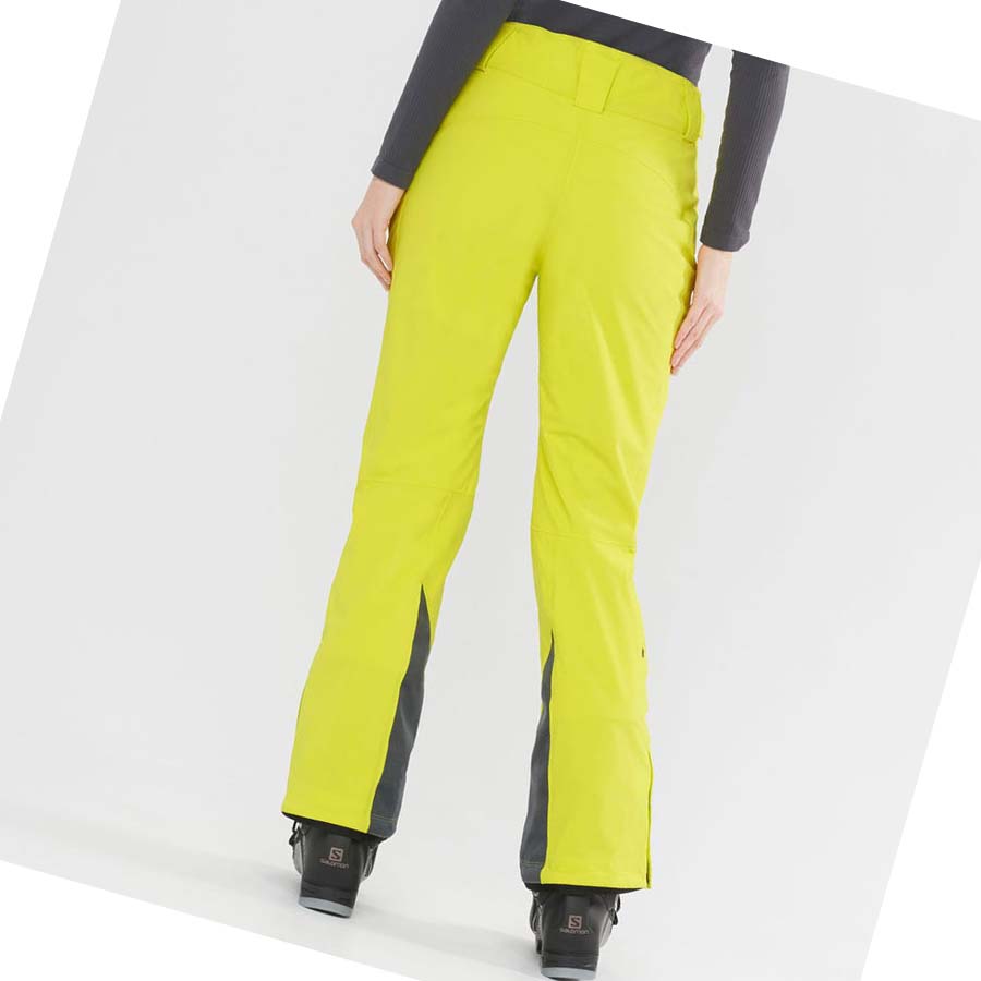 Pantalones De Esquí Salomon THE BRILLIANT Mujer Verdes | MX 2316ZUT